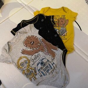 3 Star Wars Onesies